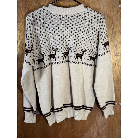 Vintage Ten West Knit Sweater Winter‎ Deer Women’s Medium M - Picture 6 of 9